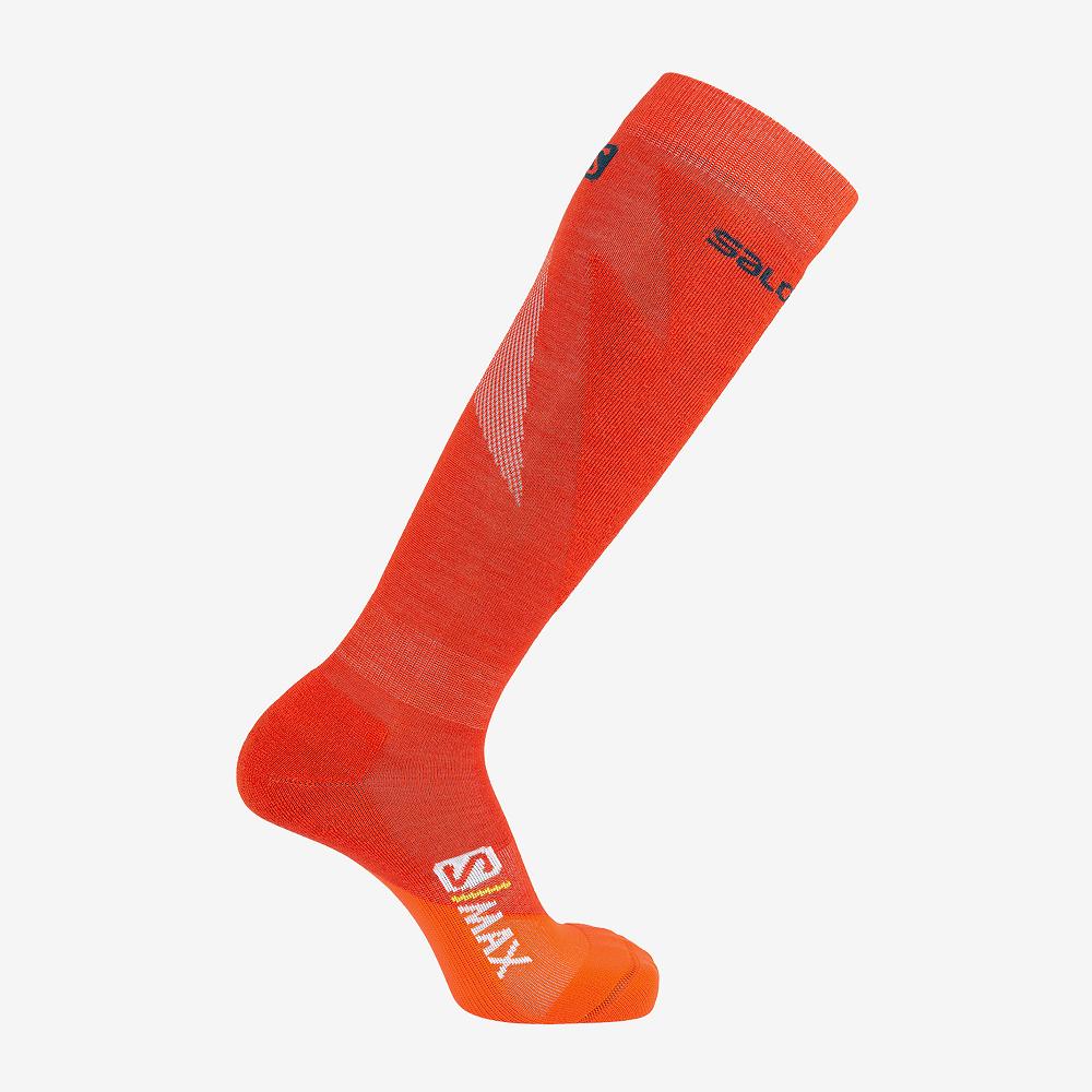 Chaussettes Salomon Homme Rouge - Salomon S MAX M - France (4921-AMCNG)